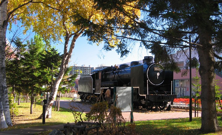 サッポロビール園内の蒸気機関車９６４３号（２）